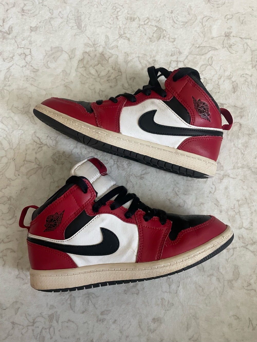 Jordan Kids Red, White & Black High-Top Sneakers